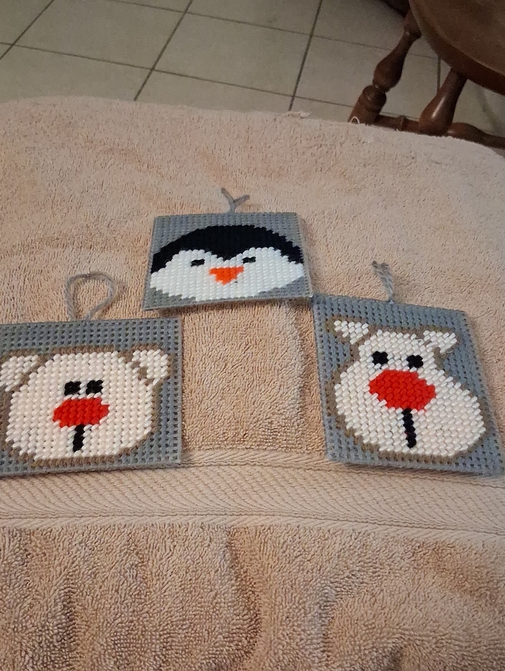 Handmade Holiday Animal Ornament Set